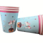 Pahare De Hârtie Tematică Unicorn, Set De 6 Bucăți