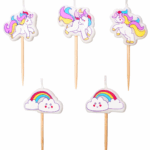 Set 5 Lumanari Tort Unicorn