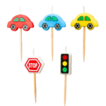 Set 5 Lumanari Tort , Masini