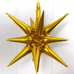 Balon folie stea 3D 55x44cm, Auriu
