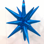 Balon folie stea 3D 55x44cm, Albastru
