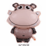 Balon Folie Hipopotam 62x45cm