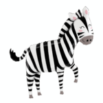 Balon Folie Zebra 84x63cm