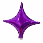 Balon folie stea in 4 colturi 65cm, mov