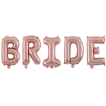 Set baloane folie „BRIDE„ roz auriu, 81cm