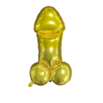 Balon Folie in forma de penis auriu 100cm