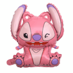 Balon Folie Stitch Lilo zambaret, roz, 52x49cm