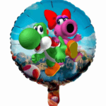 Balon Folie „Yoshi si Birdo„ Super Mario, 45cm