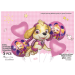 Set 5 Baloane Folie,Skye, Patrula Catelusilor