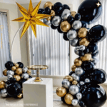 Arcada Baloane , Nuante de Negru , Auriu si Argintiu , 96 Buc