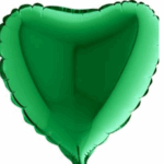 Balon Folie Inima verde 20cm