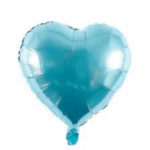 Balon Folie Inima Albastru deschis 20cm