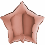 Balon Folie Stea Roz Auriu 20cm