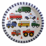 Farfurii De Hârtie cu Mașini , 18 cm, Set 10 Buc