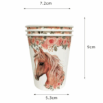 Pahare De Hârtie Model Cal , Set 10 buc