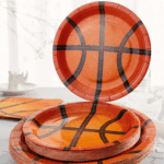 Farfurii De Hârtie Tematica Baschet, 18 cm, Set De 10 Bucăți