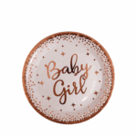 Farfurii De Hârtie Baby Girl, 18 cm, Set De 10 Bucăți