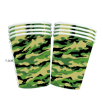Pahare De Hârtie Army - Camuflaj , Set 10 buc