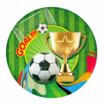 Farfurii De Hârtie Fotbal Champion, 23 cm, Set 10 Buc