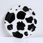 Farfurii De Hârtie Temă Văcuță, 23 cm , Set 10 Buc