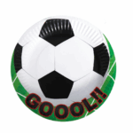 Farfurii De Hârtie Fotbal Goool, 23 cm, Set 10 Buc