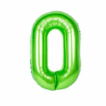 Balon Folie Cifra 0 80cm,Verde