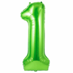 Balon Folie Cifra 1 80cm,Verde