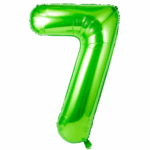 Balon Folie Cifra 7 80cm,Verde