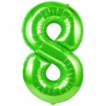Balon Folie Cifra 8 80cm,Verde
