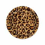 Farfurii din Hartie , Print Leopard  , 23 cm , Set 10 Buc
