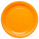 Farfurii din Hartie , Portocaliu Orange , Set 10 buc , 18 cm