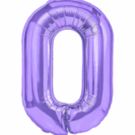 Balon Folie Cifra 0 40cm,Mov