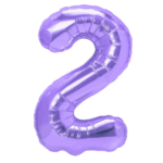 Balon Folie Cifra 2 80cm,Mov