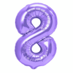 Balon Folie Cifra 8 40cm,Mov
