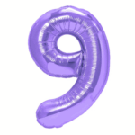 Balon Folie Cifra 9 80cm,Mov