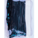 Perdea de Petrecere Neagra cu Reflexe de Albastru/Verzui 100x200cm