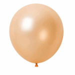 Set 5 Baloane Latex Jumbo Metalic 46cm, Portocaliu Deschis/Light Orange