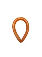 Set 50 Baloane Modelaj Latex Retro Piersica Inchis,Juicy Peach 135-140cm