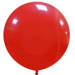 Set 5 Baloane Latex Jumbo 46 cm Rosu,Red