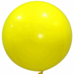 Set 5 Baloane Latex Jumbo 46cm, Galben,Yellow