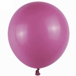 Set 5 Baloane Latex Jumbo Retro 46 cm Roz Fuchsia,Fuchsia