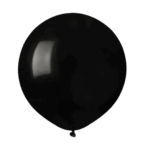 Set 5 Baloane Latex Chrome Jumbo 46cm Negru,Dark