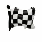 Balon folie cu steag de curse 54×60.5cm
