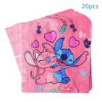 Șervețele de Hârtie cu Lilo & Stitch roz , Set 20 Buc