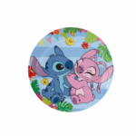 Farfurii De Hârtie cu Lilo & Stitch , 18 cm , Set 10 Buc