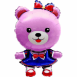 Balon folie Ursuleț roz 85 x 50 cm – Petreceri Copii