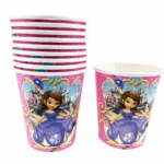 Pahare de Hârtie cu Printesa Sofia, Set 10 Buc