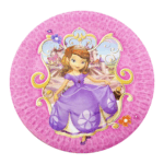 Farfurii De Hârtie cu Printesa Sofia, 18 cm , Set 10 Buc