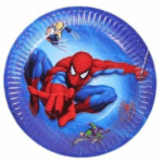Farfurii De Hârtie cu Spiderman, 18 cm , Set 10 Buc
