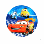 Farfurii De Hârtie cu Cars, 18 cm , Set 10 Buc